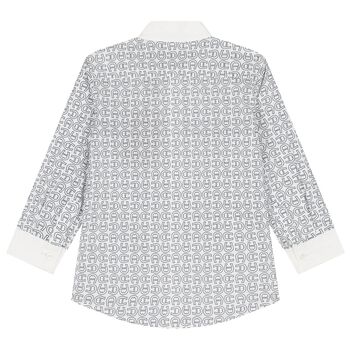 Boys White Logo Shirt