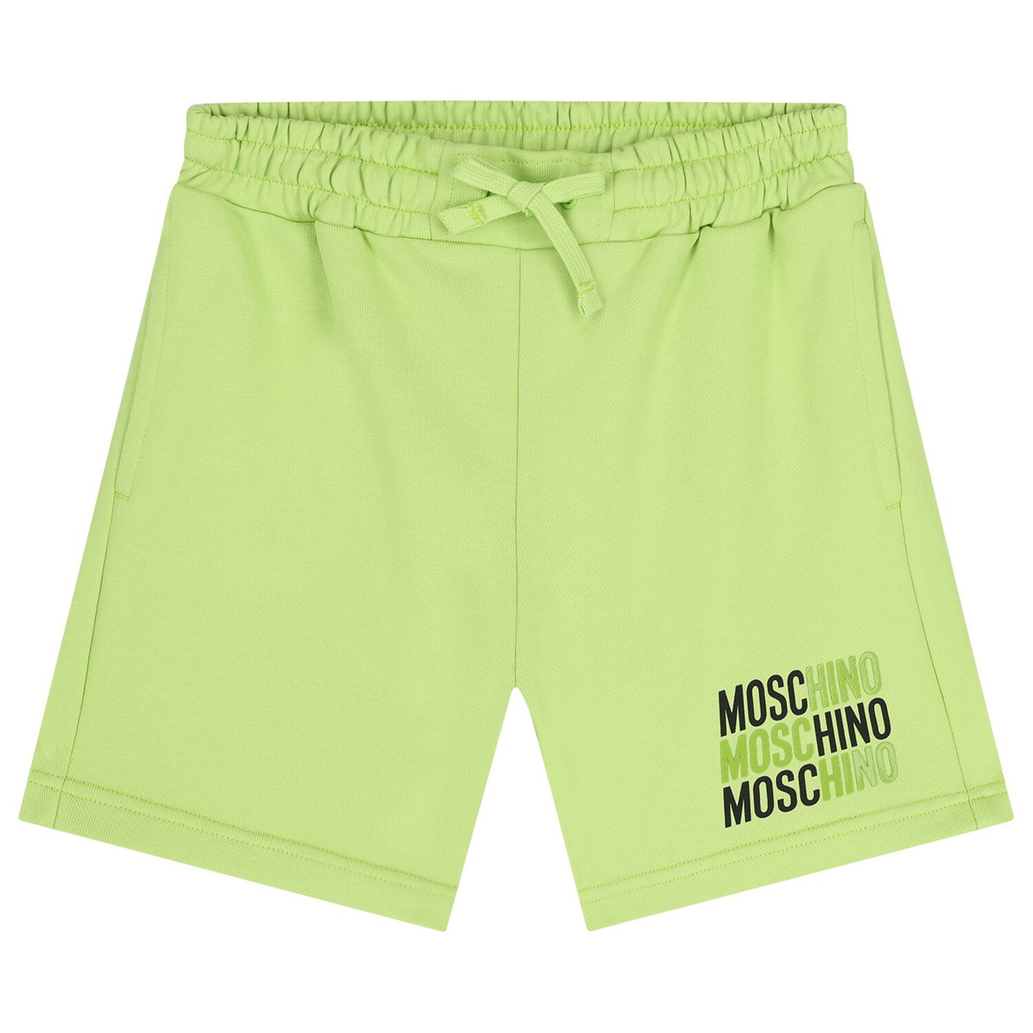 Boys White & Green Logo Shorts Set, 2, hi-res