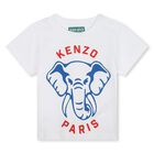Younger Boys White Elephant Logo T-Shirt, 1, hi-res