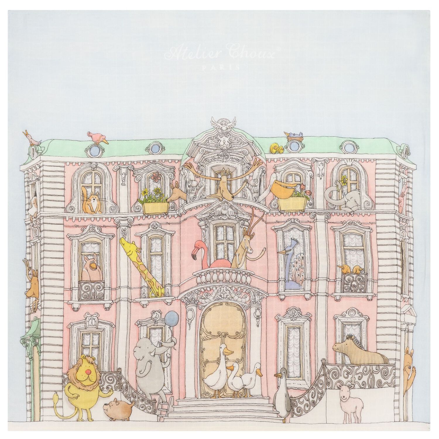 Baby Boys White & Blue Signature Carrés Gift Set, 2, hi-res