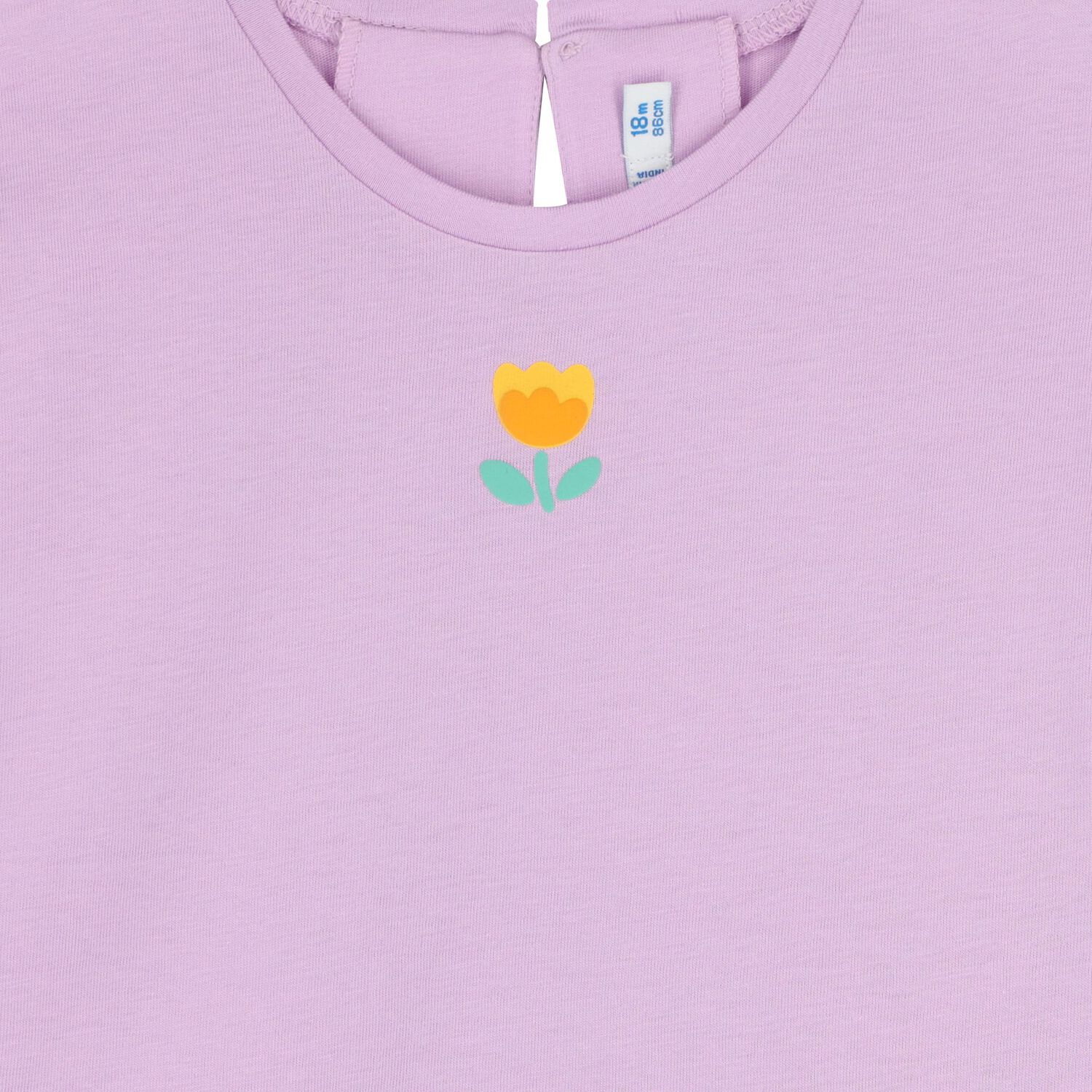 Younger Girls Ivory & Purple Shorts Set, 1, hi-res