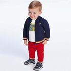 Younger Boys Navy & Red 3-Piece Tracksuit, 1, hi-res