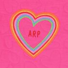  فستان بنات بشعار القلب باللون الزهري, 1, hi-res