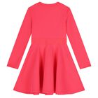 Girls Pink Logo Dress, 2, hi-res
