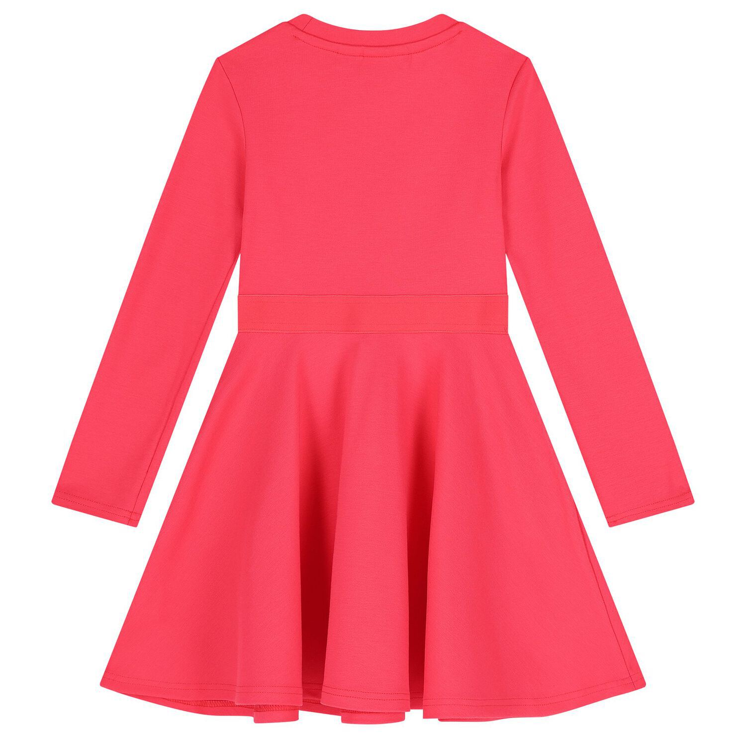 Girls Pink Logo Dress, 2, hi-res