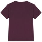 Boys Burgundy Logo Crest T-Shirt, 2, hi-res