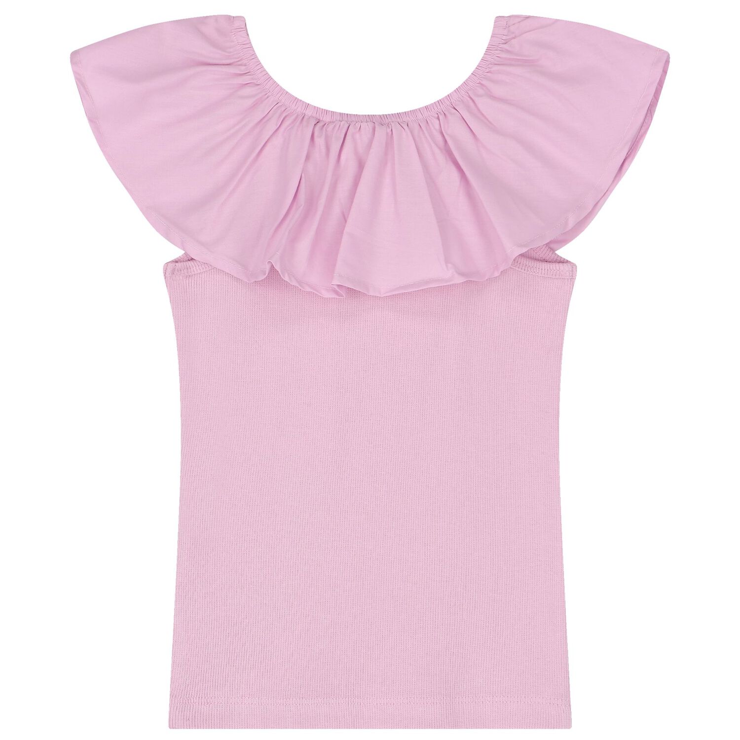 Girls Pink Ruffled Top, 1, hi-res