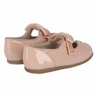 Younger Girls Pink Logo Ballerina Shoes, 1, hi-res