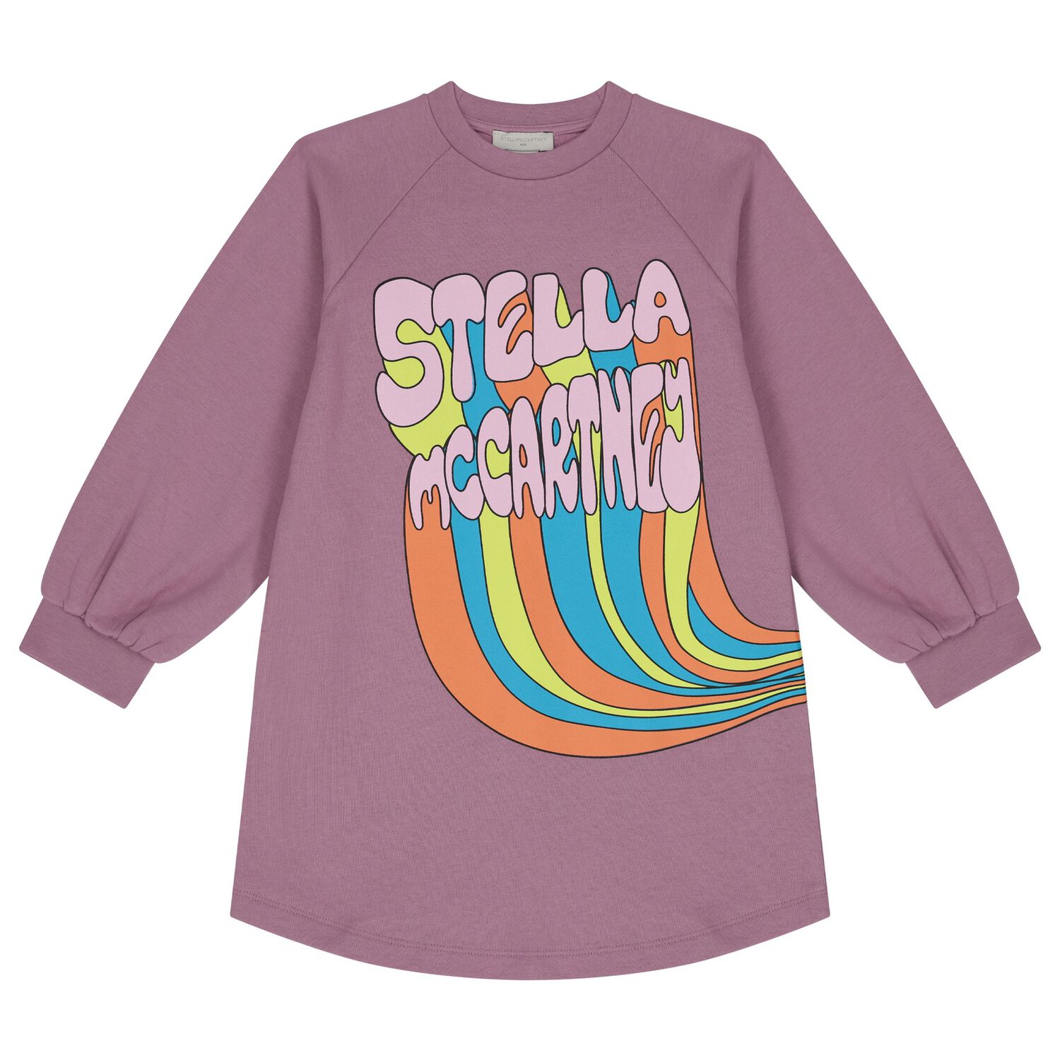 Girls Purple Logo Dress, 1, hi-res