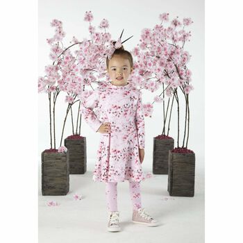 Girls Pink Floral Dress