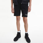 Boys Black Logo Shorts, 2, hi-res