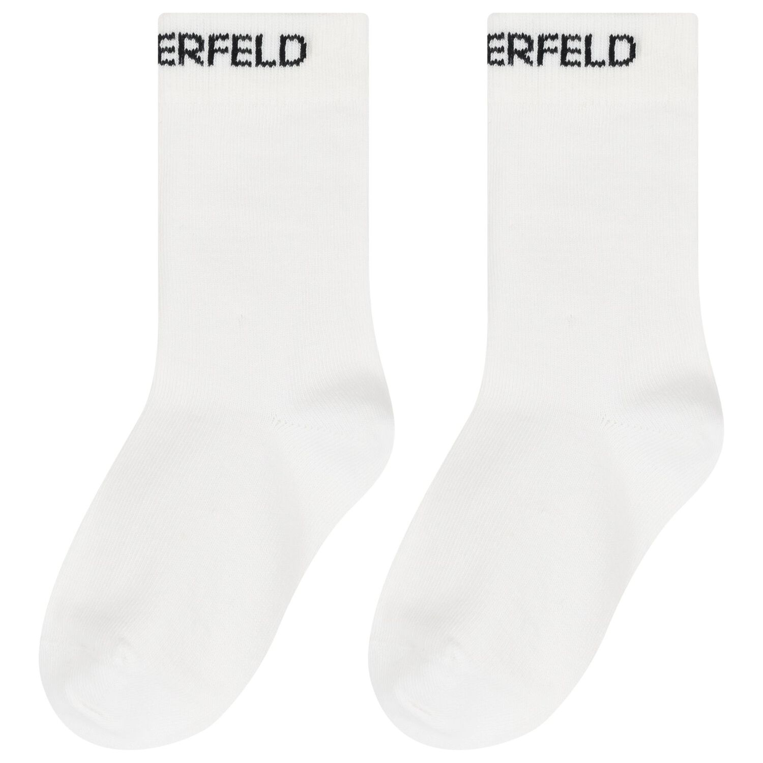 White Karl Ikonik Logo Socks (2 Pack), 1, hi-res image number null