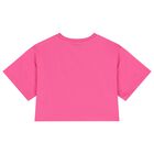 طقم شورت بنات بالشعار بطبعه تيدى بير باللون الوردى, 1, hi-res