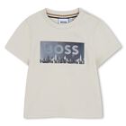 Younger Boys Ivory Logo T-Shirt, 1, hi-res