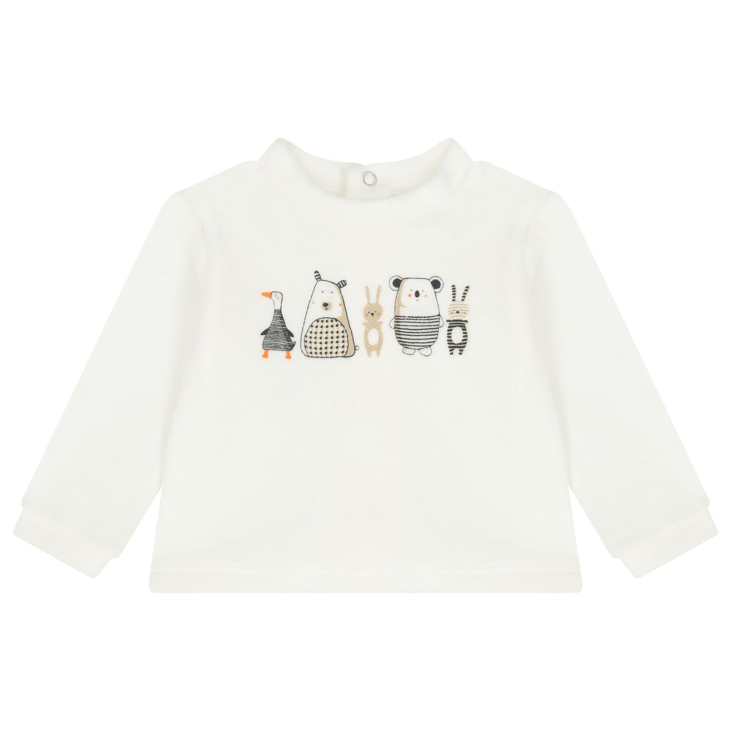 طقم هدايا افرول مخملي باللون العاجي, 1, hi-res