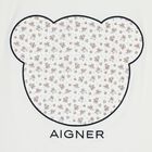 White & Beige Teddy Bear Baby Blanket, 1, hi-res