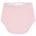 Baby Girls White & Pink Bibs ( 2 Pack ), 2, hi-res