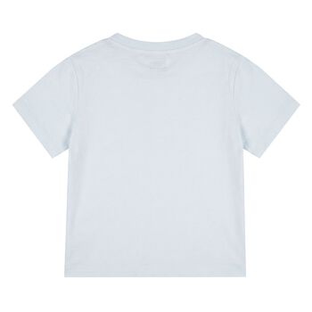 Younger Boys Blue Tiger Logo T-Shirt