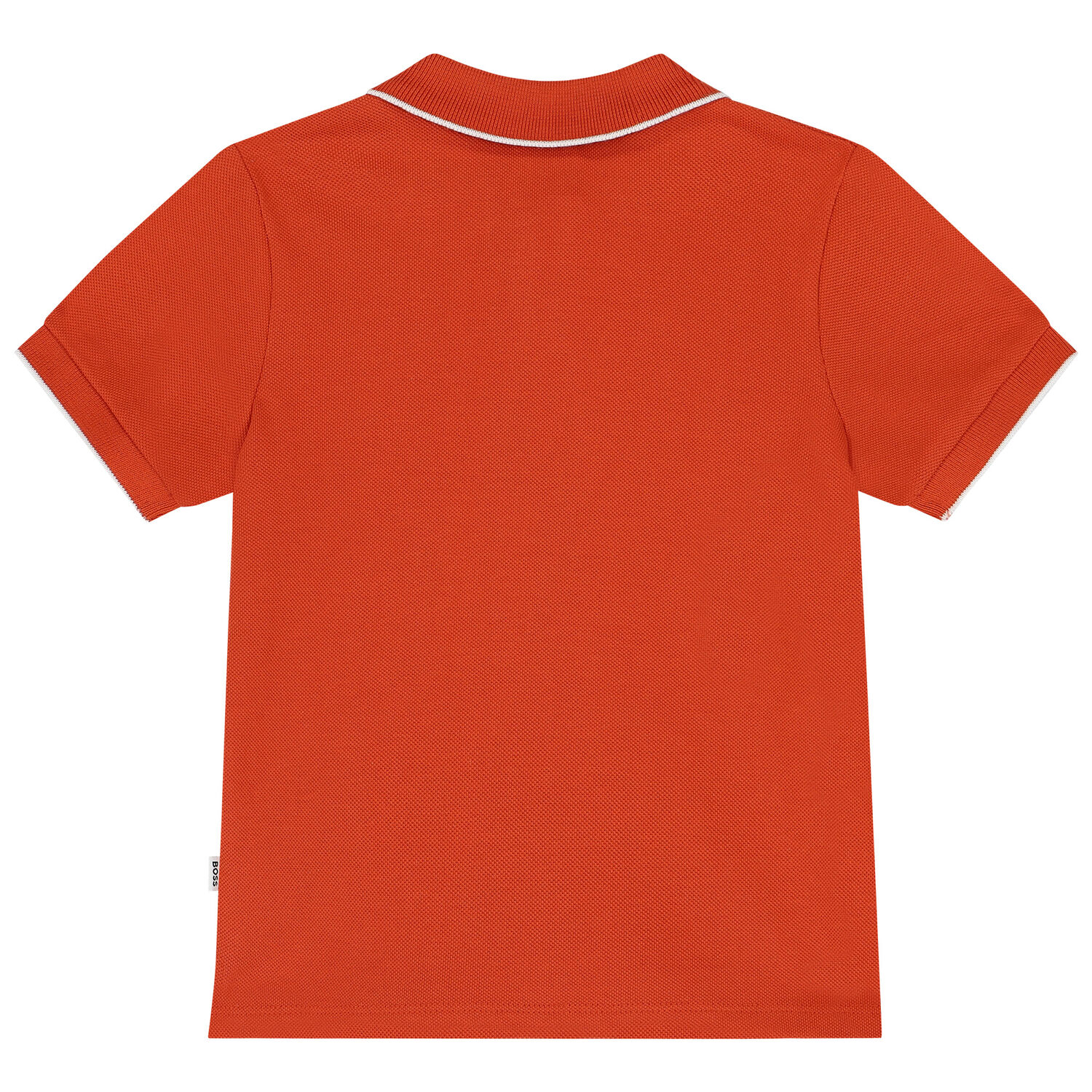 Younger Boys Orange Logo Polo Shirt, 1, hi-res