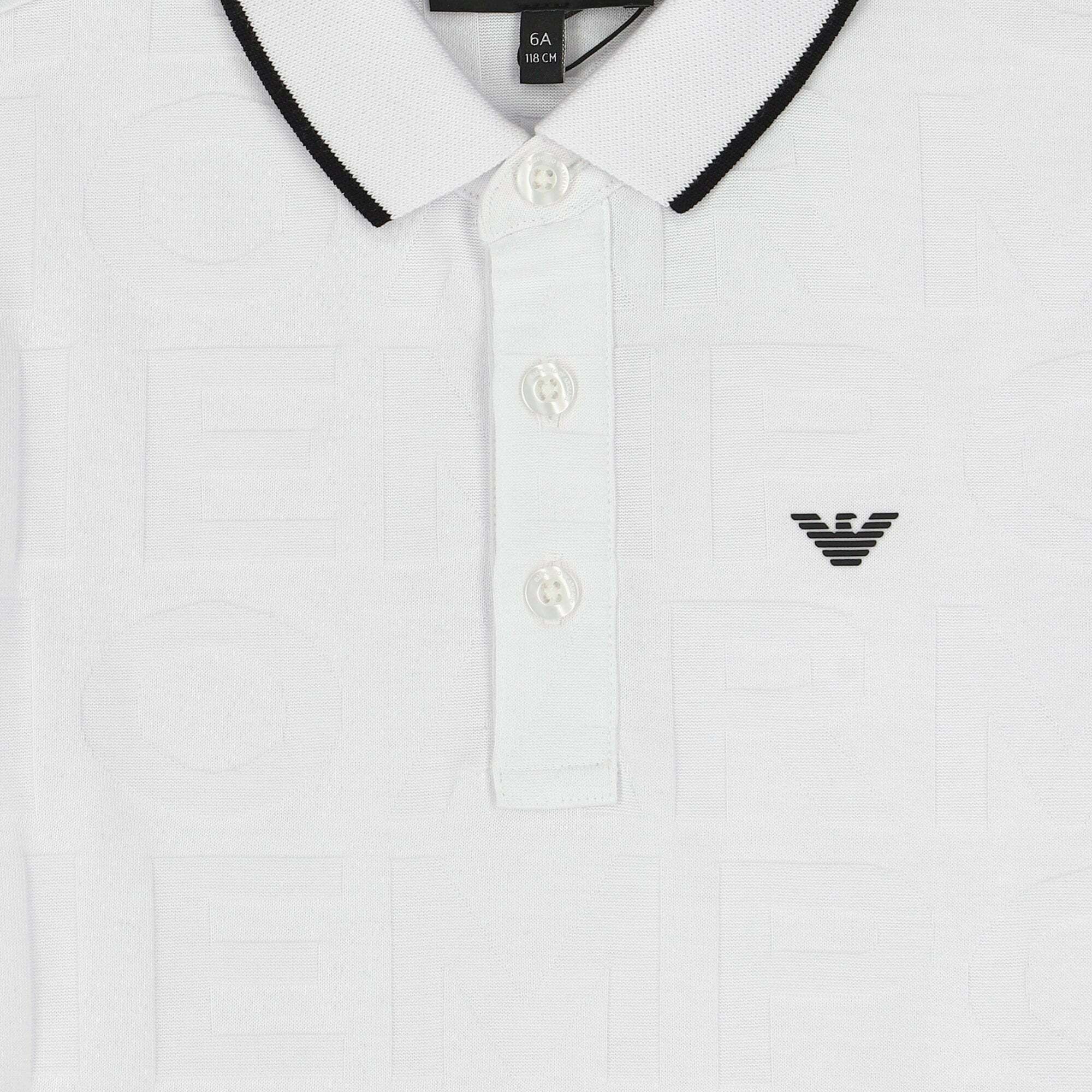 Emporio armani tipped polo shirt clearance