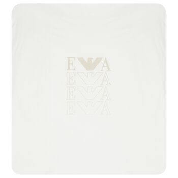 Ivory & Beige Logo Baby Blanket