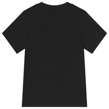 تيشيرت بالشعار باللون الاسود للاولاد