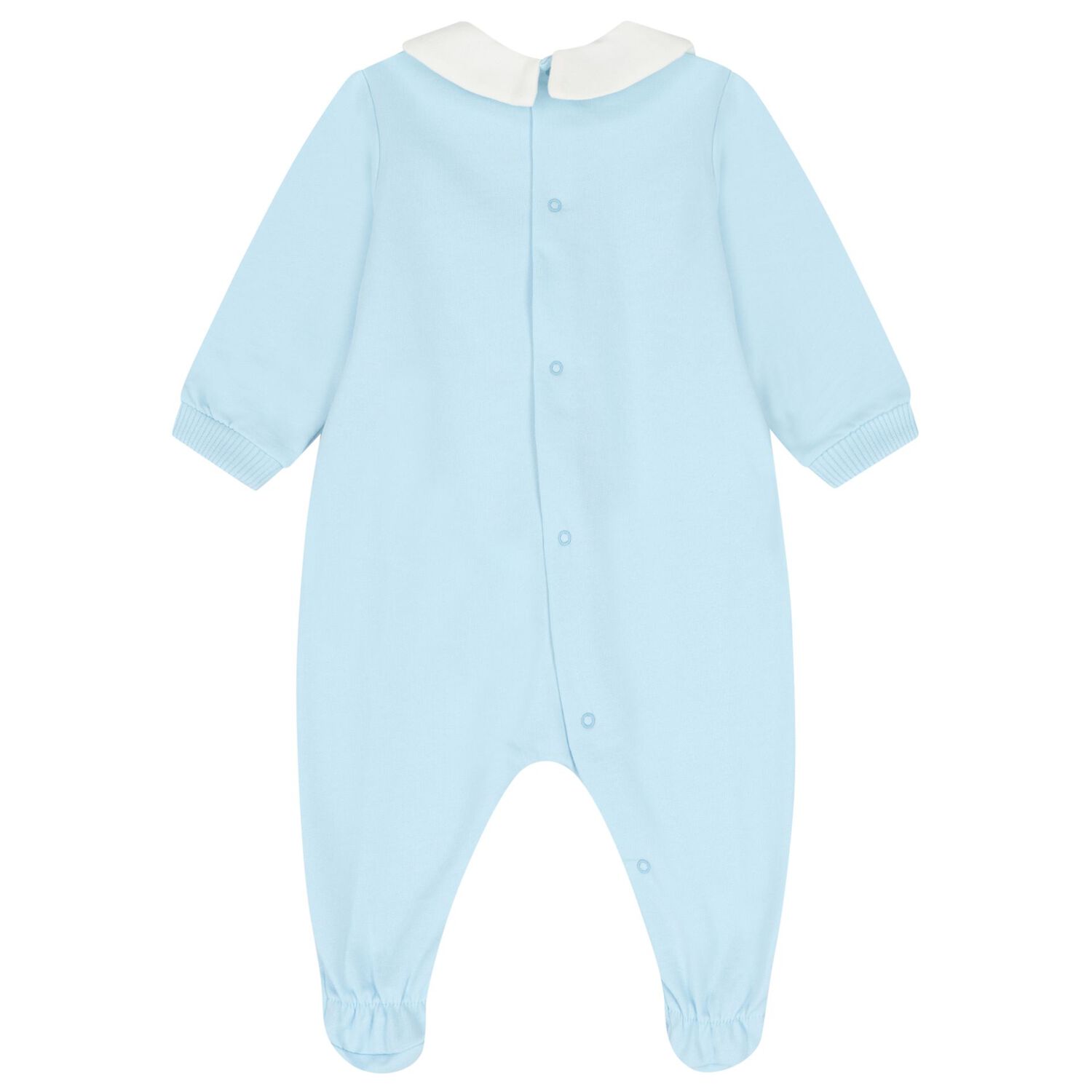 Blue & White Teddy Bear Logo Babygrow Gift Set, 3, hi-res