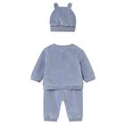 Baby Boys Blue Animals Tracksuit Set, 2, hi-res