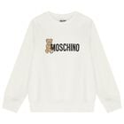 White Teddy Bear Logo Sweatshirt, 4, hi-res