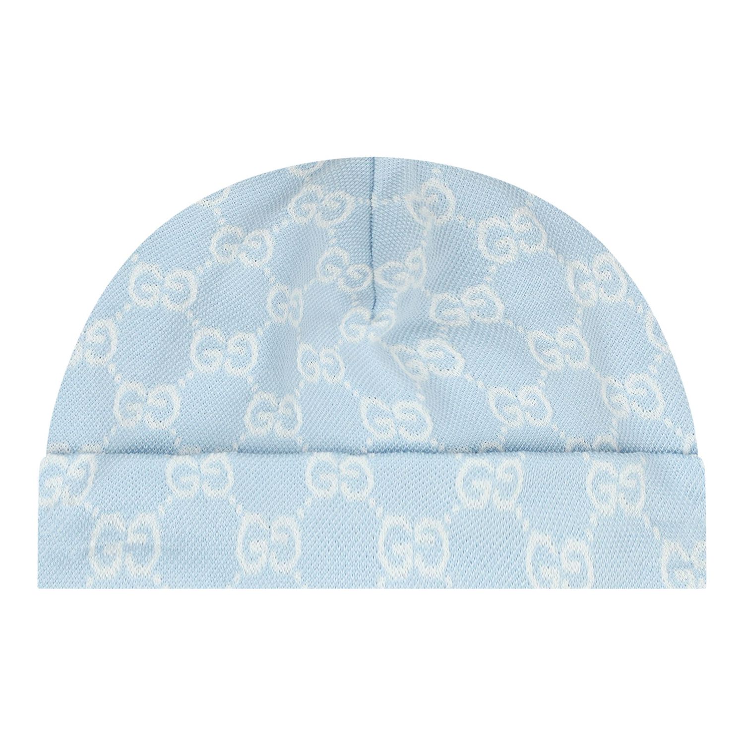 Baby Boys Blue GG Logo Romper Gift Set, 1, hi-res