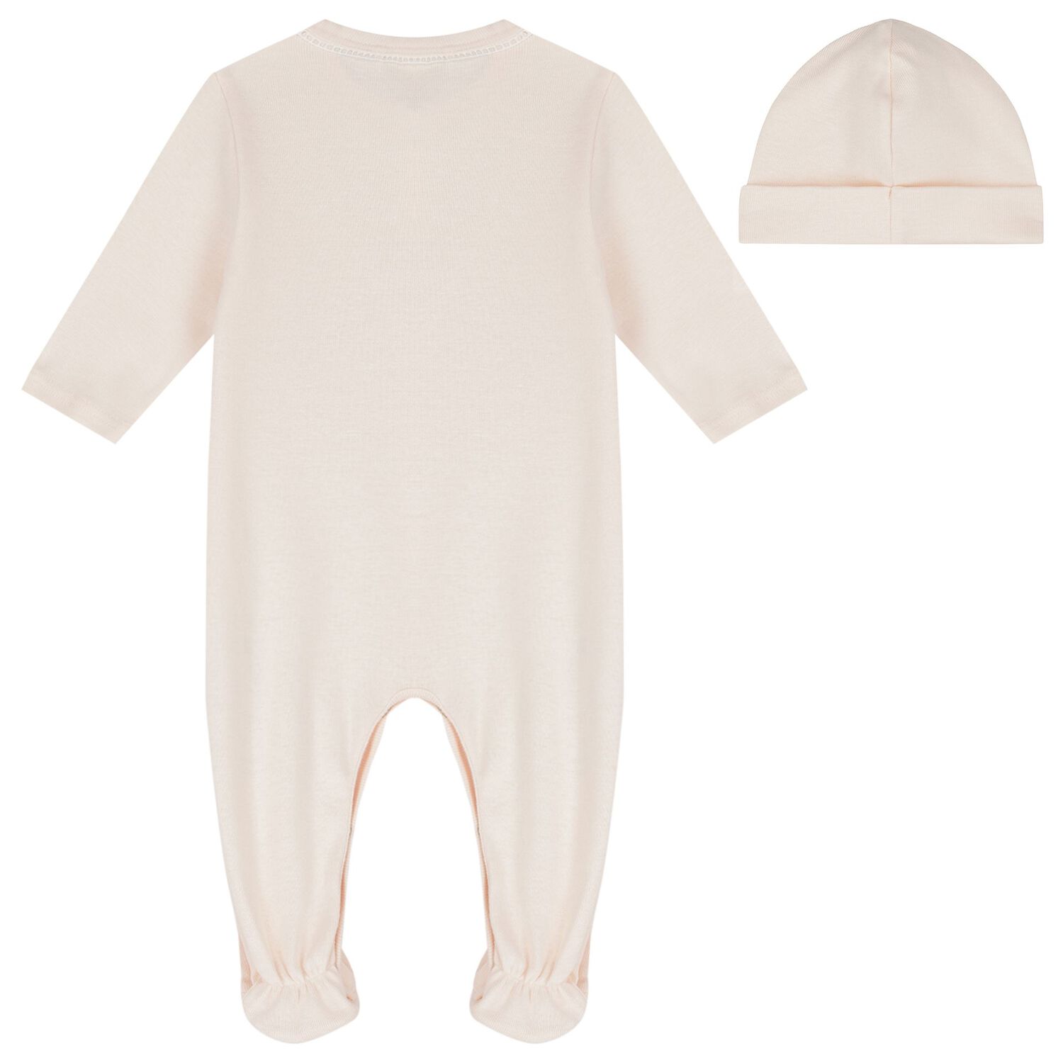 طقم بنات هدايا أفرول بالشعار باللون الوردي, 1, hi-res