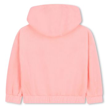 Girls Pink Hooded Top