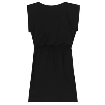 Girls Black Logo Dress
