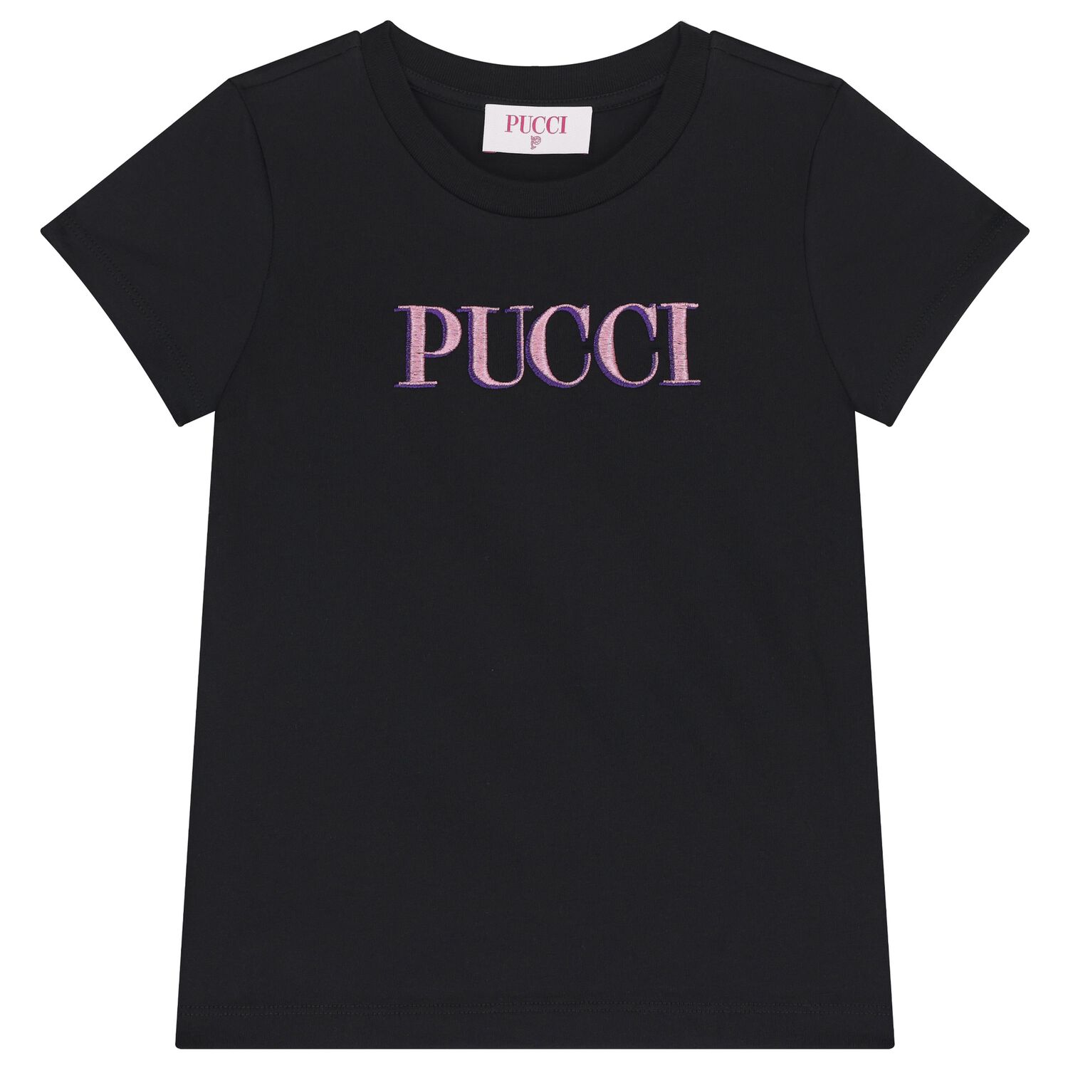 تي شيرت باللون  أسود بشعار للبنات, 1, hi-res