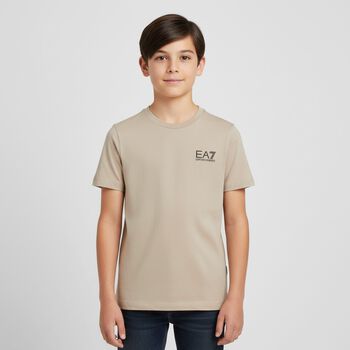 Boys Beige Logo T-Shirt
