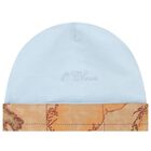 Baby Boys Blue & Beige Geo Map Babygrow Gift Set, 2, hi-res