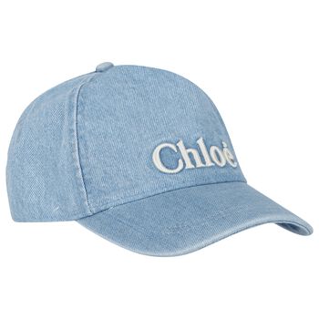 Girls Denim Blue Logo Cap