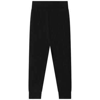 Boys Black Logo Joggers