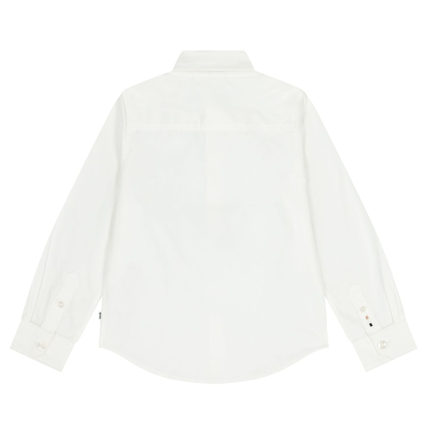 Boys White Logo Shirt, 1, hi-res
