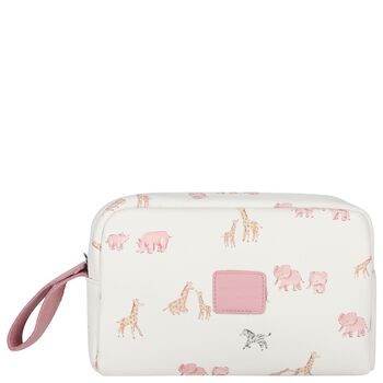 Baby Girls Ivory & Pink Toiletry Bag