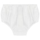 طقم فستان بنات ساتان مزين بالزهور باللون الأبيض , 1, hi-res