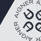 Boys Navy Blue & White Polo Shirt, 1, hi-res