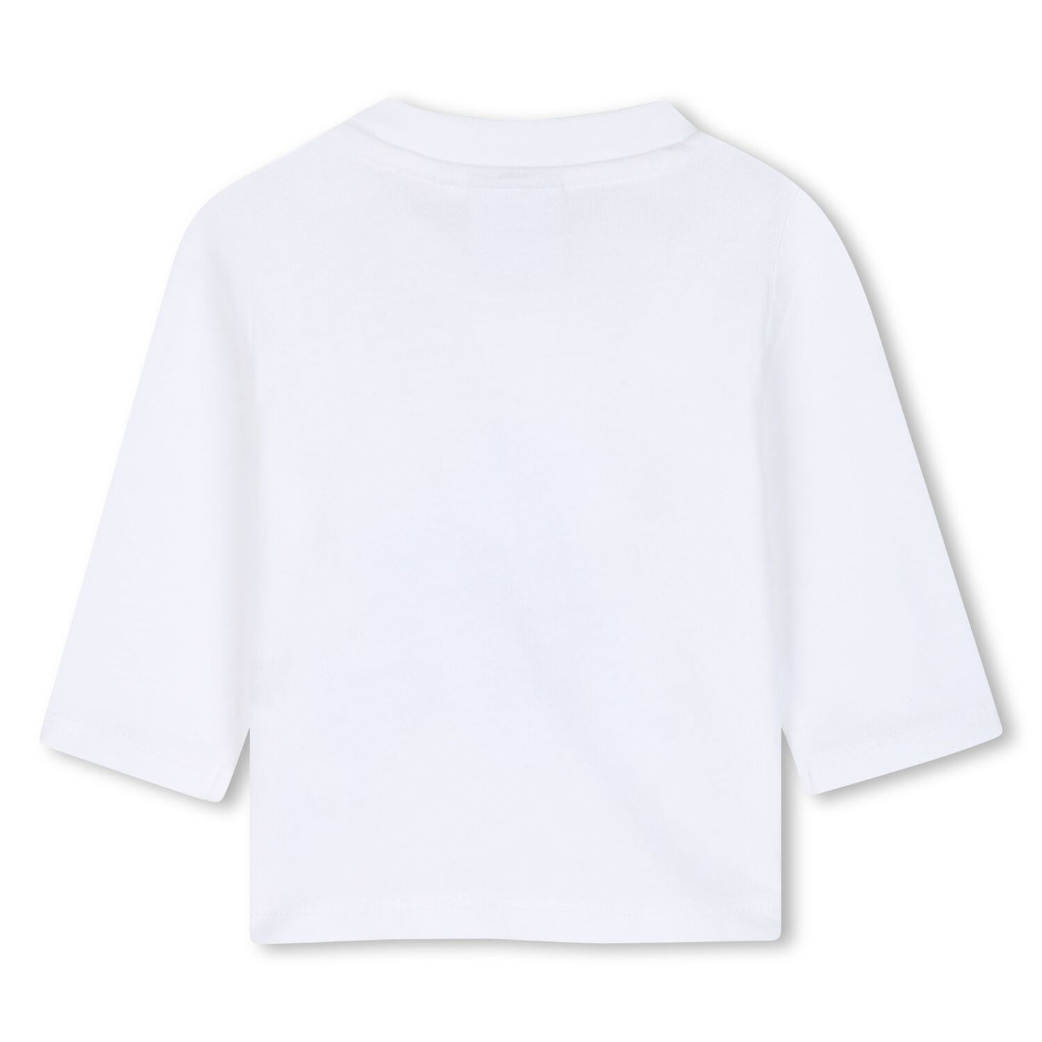 Baby Boys White Red Panda Logo Long Sleeve Top , 1, hi-res