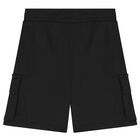 Black Logo Shorts, 1, hi-res
