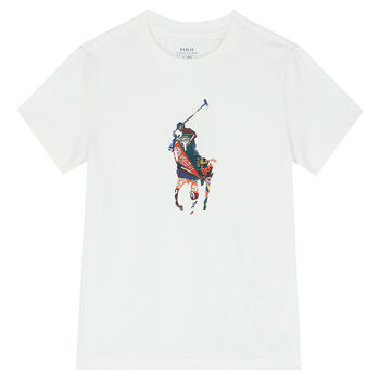 Boys White Logo T-Shirt