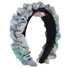 Girls Pink, Lilac & Blue Ruffled Headband, 1, hi-res