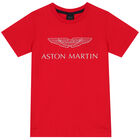 تيشيرت بالشعار باللون الاحمر للاولاد, 1, hi-res