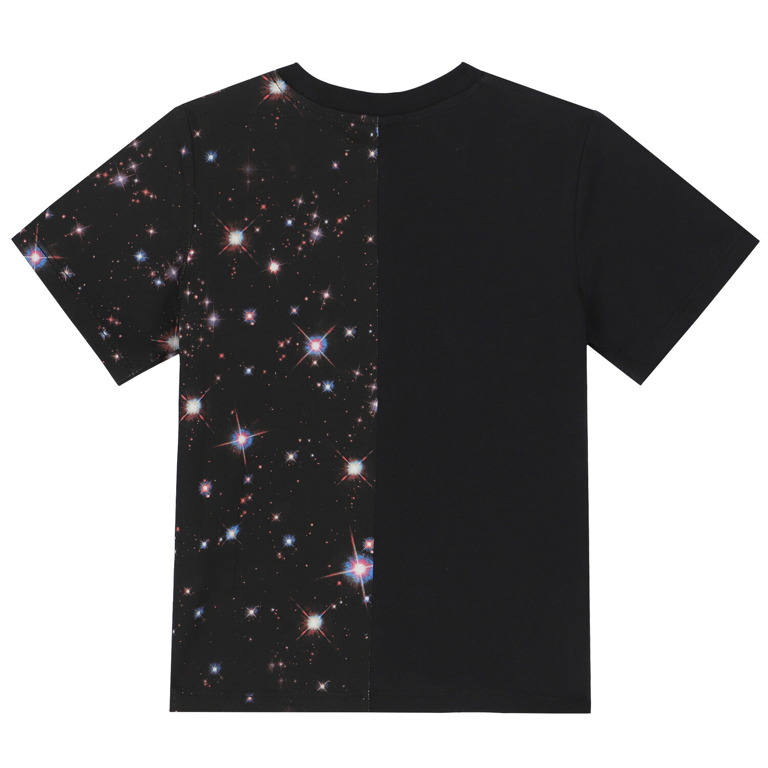 تيشيرت بالشعار باللون الاسود للبنات, 1, hi-res image number null