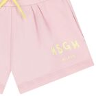 Girls Pink Logo Shorts, 3, hi-res