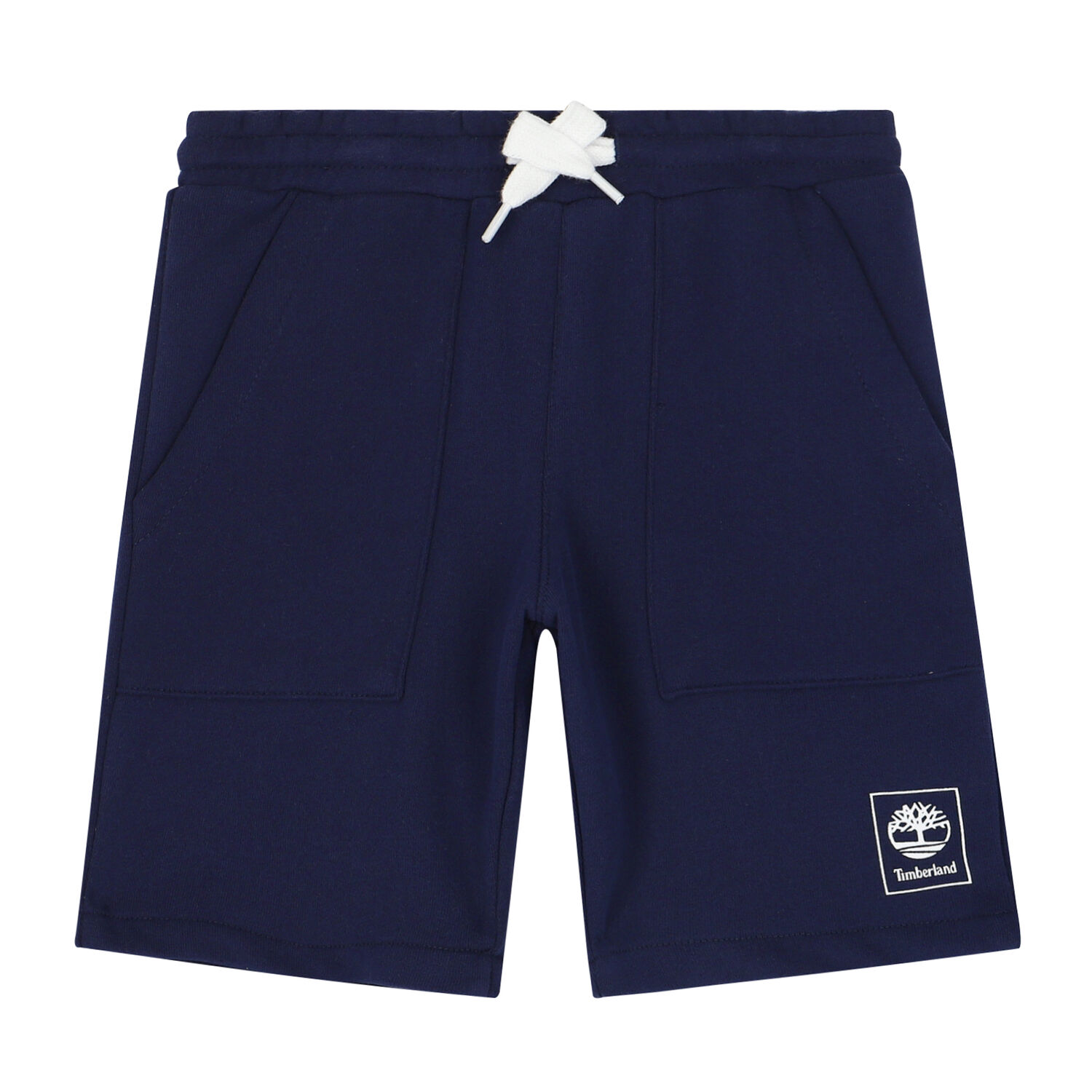 Boys Navy Logo Shorts, 5, hi-res